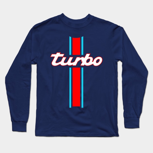 turbo stripes Long Sleeve T-Shirt by retroracing